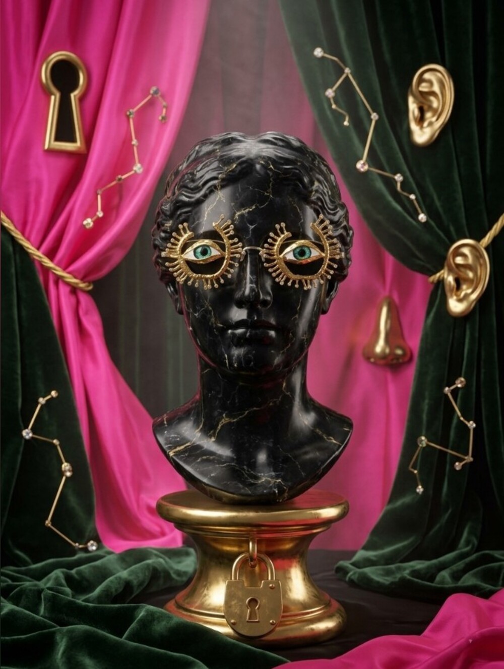 Schiaparelli Inspired Eye Statement Sunglasses - INCREDIBLE
